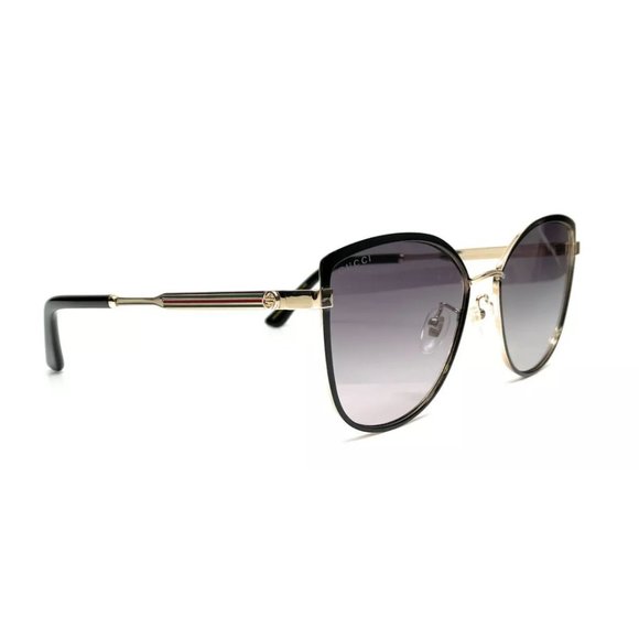 Gucci Women's Black and Grey Gradient Sunglasses - Picture 3 of 3